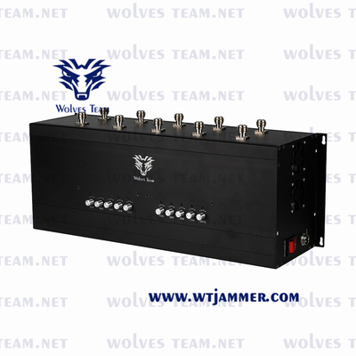 10 밴드 휴대폰 신호 전파 교란기는 GSM PC DCS CDMA 3G 4G 5G를 위한 배터리에서 설립되었습니다