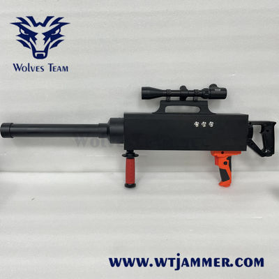 주문 반대 UAV 드론 전파 교란기 건 형상 Gps Wifi2.4g 5.8g 신호 차단자 3000 미터 범위 online manufacture