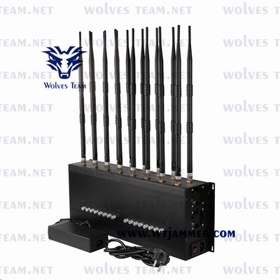 조정할 수 있는 셀형 신호 전파 교란기  GSM CDMA 3G 4G 5G 와이파이 GPS 로작 휴대폰 전파 교란기 24/7 끊임없이 일하는 목표