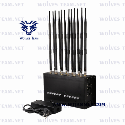 조정할 수 있는 셀형 신호 전파 교란기  GSM CDMA 3G 4G 5G 와이파이 GPS 로작 휴대폰 전파 교란기 24/7 끊임없이 일하는 목표