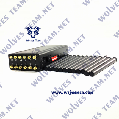 포켓용 12 밴드 신호 전파 교란기 휴대폰 GSM CDMA 3G 4G 5G 와이파이 GPS VHF UHF 로작  블로커 30 미터