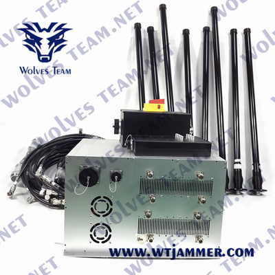 고전력 자동차 전파 교란기 쇼클프로어브 UHF800/900 워키 토키 VHF WIFI5.8g 휴대폰 5G 신호 전파 교란기