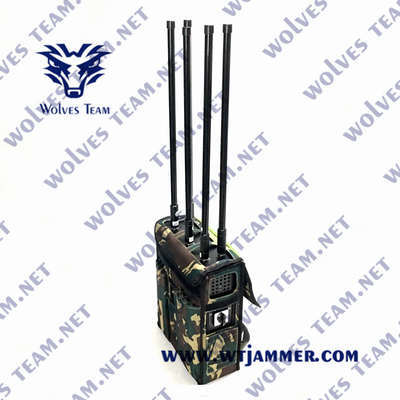 만팩 내장된 배터리 와이파이 /Bluetooth 셀형 GSM CDMA 3G 4G 5G 휴대폰 블로커 위성 신호 전파 교란기