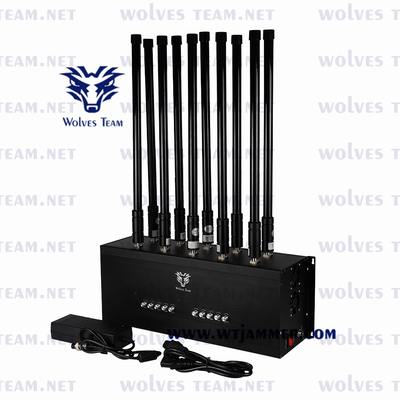 실내 16 밴드 GSM 3G 4G 5G 휴대폰 전파 교란기 로작 리모컨은 모든 휴대폰 밴드 신호 전파 교란기를 제어합니다