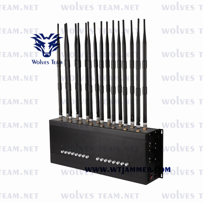 전대역 조정할 수 있는 휴대폰 신호 전파 교란기 16 안테나 GPS 와이파이 3G 4G 5G