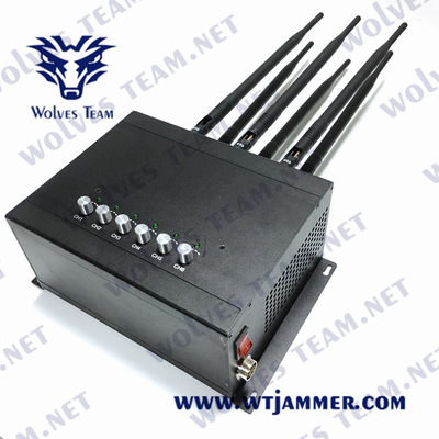 조정할 수 있는 6개 밴드 모든 휴대폰 신호 전파 교란기가 GSM PC 3G 4G를 특화했습니다