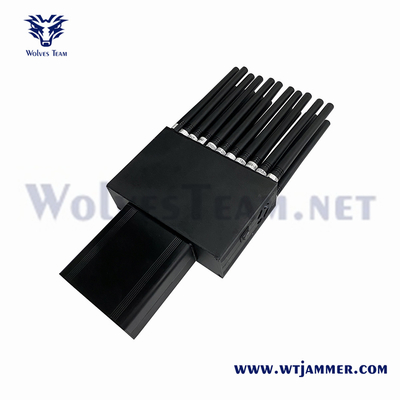 22는 2G 3G 4G 5G L1 L2 L5 로작 와이파이 GPS 전파 교란기 무선주파수 315 / 433 / 868MHz를 묶습니다