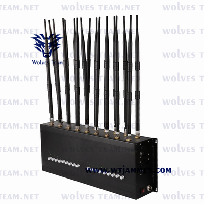 18 밴드 데스크탑 50m 실내 신호 전파 교란기 GPS 와이파이 5.8G 3G 4G 5G