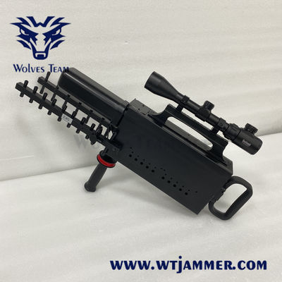 주문 35w 2500m 와이파이 드론 전파 교란기 포켓용 건 형상 GPS 신호 블로커 online manufacture