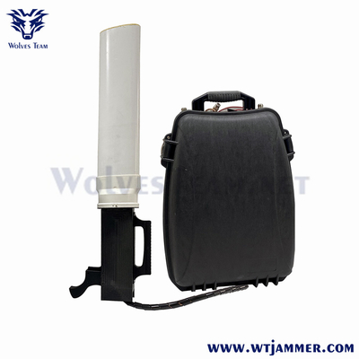 배낭 반대 드론 전파 교란기 GPS GSM 433Mhz 건타입 무선 신호