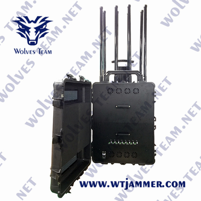 OEM 가지고 다닐 수 있는 IP65 방수 반대 드론 전파 교란기 GPSL1 WIFI2.4G WIFI5.8G