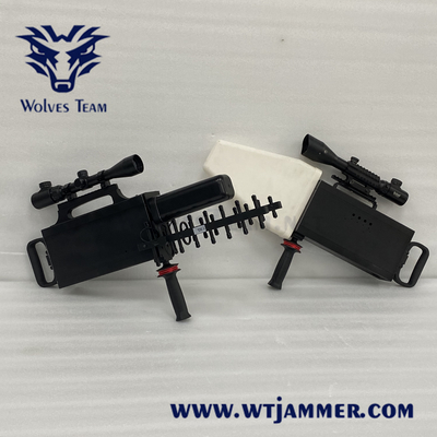 80W 휴대용 UAV 주파수 방해기 안테나에 탑재된 1500m-2000m