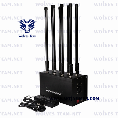 8 밴드 전화 신호 방해기 175W 무선 RF 와이파이2.4g 와이파이 5.8g Cdma 3g 4g