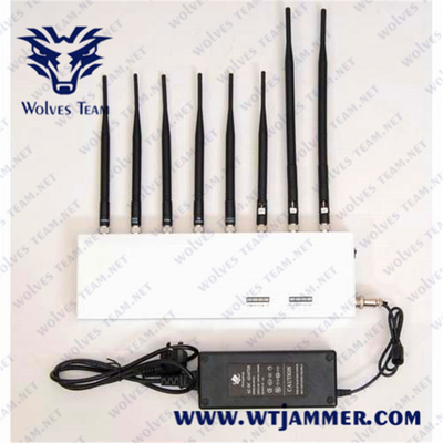 8 안테나 8 밴드 모든 신호 방해기 블록 3g 4g GPS 와이파이 2.4g 차단기