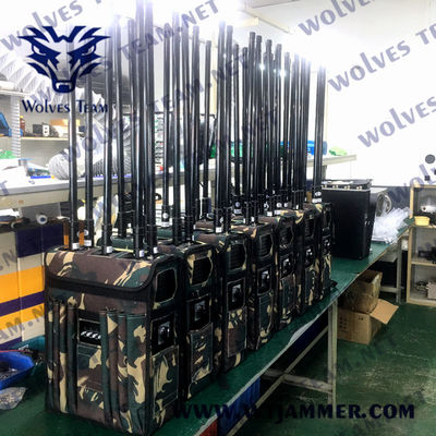 주문 10 밴드 배낭 신호 방해기 25-300mhz GSM 3g 4g 휴대 전화 RF 폭탄 online manufacture