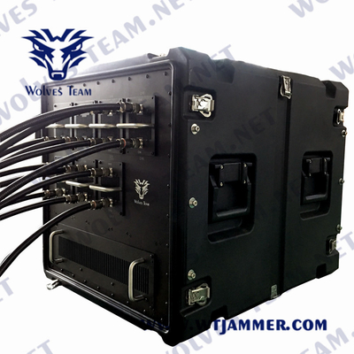 IED 폭탄 22 대역 고전력 GSM 5G UHF VHF RF 신호 방해기 자동차에 장착