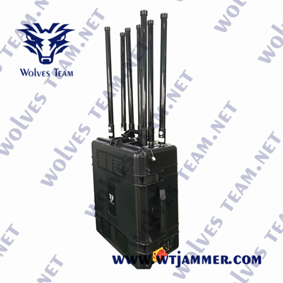휴대용 고전력 IP65 GPS 재머 GPSL1-L5 신호 재머 Glonass L1/L2 GPS 신호 재머 범위 5000 미터