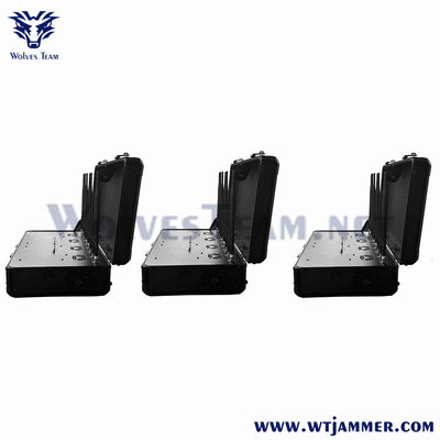 8 밴드 휴대용 핸드백 WIFI2.4G WIFI5.8G 2G 3G 4G 셀 폰 재머