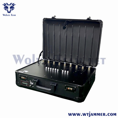 8 밴드 휴대용 핸드백 WIFI2.4G WIFI5.8G 2G 3G 4G 셀 폰 재머