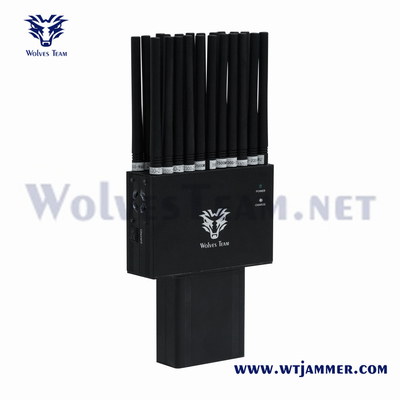 도매 22 대역 2G 3G 4G 5G 재머 휴대용 GPS 로커 와이파이 GPS RF 315/433/868MHz 재머