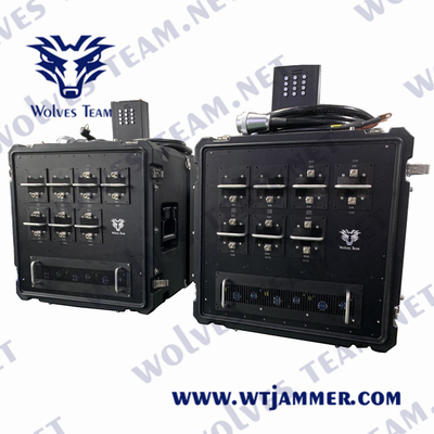 Advanced Technology IED Bomb Jammer 1000Watt Total Output Power And PLL /DDS Signal Source For Safety