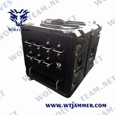 Total Output Power 1000Watt IED Bomb Jammer With PLL/DDS Signal Source Operation Temperatures -10° C- 55° C