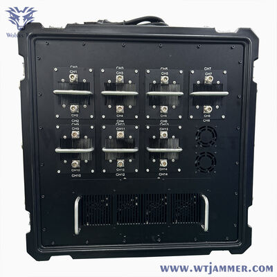 주문 방해 반지름 최대 500m IED 폭탄 방해 알루미늄 합금 주파수 범위 20~6000MHz 현장에서의 폭발 위협에 대한 보호 online manufacture