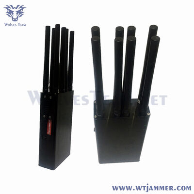 주문 8 안테나 포터블 신호 방해기 풀 밴드 2G / 3G / 4G / 5G 와이파이 GPS 차단기 및 내장 배터리 온라인 제조