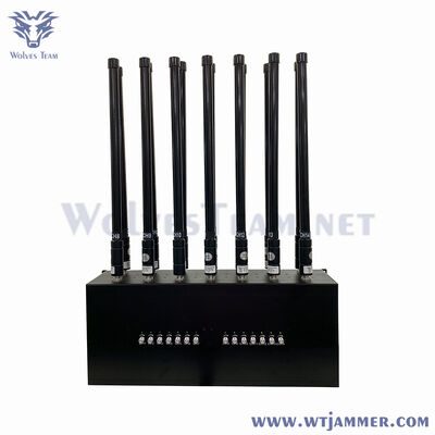 주문 100W 14 밴드 데스크탑 신호 방해기는 5g WiFi GPS 4G 3G 2G를 차단합니다 온라인 제조