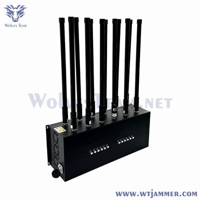 주문 12 대역 데스크톱 와이파이 GPS 방해기 블록 4G 5G 및 모바일 네트워크 온라인 제조