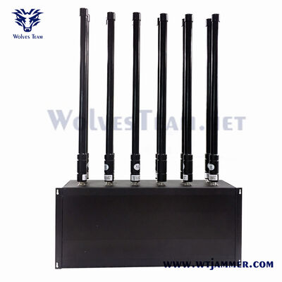 주문 100W 12 채널 탁상용 신호 방해기는 WiFi 2.4G 5.8G 및 5G를 커버합니다 온라인 제조