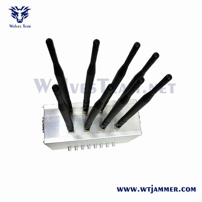 주문 은 작풍 8 안테나 조정가능한 힘 신호 방해기 다중 밴드 WiFi GPS 5G 무인비행기 차단제 온라인 제조