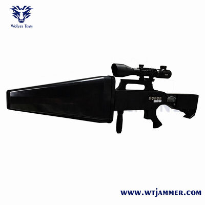 주문 울브스 팀 장거리 안티 UAV 방해기, 공항 및 국경 보호를 위한 고전력 방향 호너 안테나 드론 방어 장치 온라인 제조