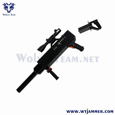 주문 고전력 휴대용 안티 드론 제머 총 - 2.4G/5.8G/GPS를 위한 3km+ 장거리 UAV 신호 차단기 온라인 제조