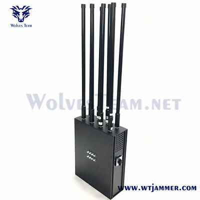 주문 8 채널 고전력 RF 배낭 신호 방해기 GPS & WIFI & 안티 드론 & 안티 IED 보호기 온라인 제조