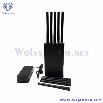 주문 10채널 20W 휴대용 고전력 2G/3G/4G/5G/WiFi 차단기 온라인 제조