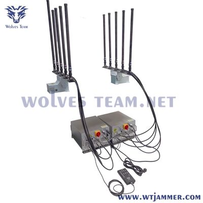 주문 10 채널 100W 차량에 장착된 5G GPS 드론 UAV 풀 밴드 신호 방해기 온라인 제조