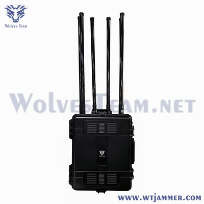 주문 8 채널 600W 트롤리 고전력 신호 방해기 블록 5G / 4G / 3G / 2G / WiFi 온라인 제조