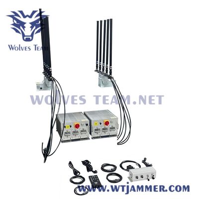 주문 8 채널 600W 고전력 차량 신호 방해기 VIP 보호를 위한 모든 주파수 차단기 온라인 제조
