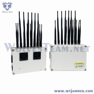 주문 10 채널 50W 데스크톱 신호 방해기 블록 2G 3G 4G 와이파이 GPS 온라인 제조