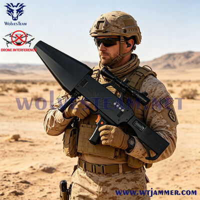 주문 101JB10-4 휴대용 안티 드론 방해기 20W 40W 풀 밴드 UAV 신호 차단기 2.4G 5.8G 900M GPSL1 안전 보호용 드론 신호 간섭 총 온라인 제조