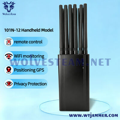 주문 12 독립 대역 총 12W RF 개인 정보 보호 장비 지원 3G 4G 5G CDMA GPS WiFi 무선 신호 관리 장치 온라인 제조