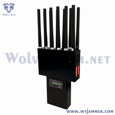 주문 12 채널 휴대용 고전력 RF 주파수 제어 장치 커버 2G 3G 4G 5G WiFi GPS UHF VHF 밴드 온라인 제조