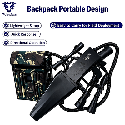 구입하다 120W 4밴드 백팩 드론 재머 (내장 배터리 1시간 사용, GPS WiFi 전 대역 차단) 온라인 제조