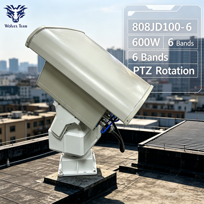구입하다 600W 6밴드 PTZ 드론 재머 (지향성 안테나 포함) - 고출력 안티 드론 시스템 온라인 제조