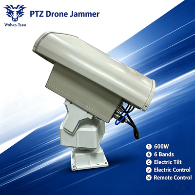 구입하다 600W 6-밴드 PTZ 드론 저머 장거리 안티 UAV 시스템 전체 스펙트럼 커버리지 온라인 제조