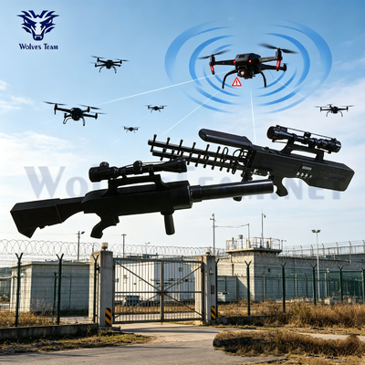 구입하다 야외 휴대용 30W RF 신호 억제 총 100-240VAC UAV 중화 및 기밀 데이터 보호 장치 온라인 제조