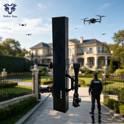 구입하다 최신 야외 건 타입 신호 재머 500-1000M VIP 보호용 휴대용 안티-UAV 장치 맞춤형 4-8 주파수 대역 포함 온라인 제조