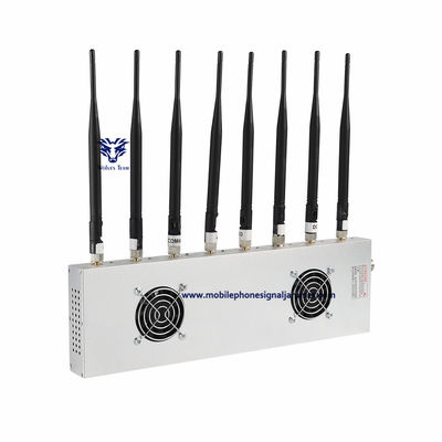 70W 7 채널 휴대폰 신호 전파 교란기 고전력 GSM 3G 4G 5G 전파방해 범위 100 미터
