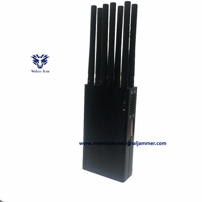 휴대용 10 안테나 휴대전화 신호 방해기 PCS CDMA 3G 4G 5G WiFi GPS 신호 방해기